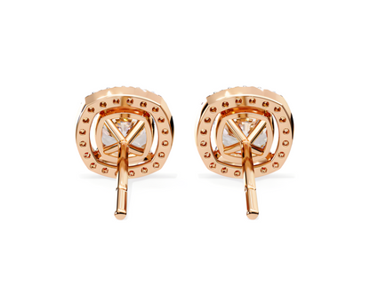 LGD Solitaire Ear Studs (1.66 cts) Round Stone DCER-16