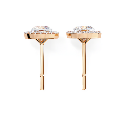 LGD Solitaire Ear Studs (1.66 cts) Round Stone DCER-16