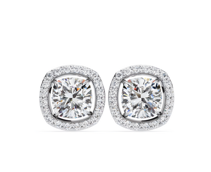LGD Solitaire Ear Studs (1.66 cts) Round Stone DCER-16
