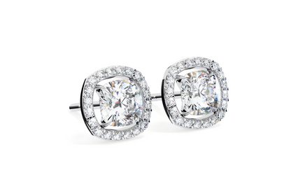 LGD Solitaire Ear Studs (1.66 cts) Round Stone DCER-16
