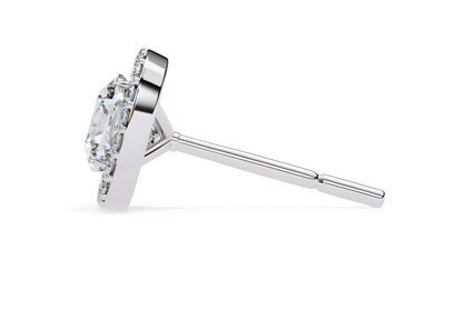 LGD Solitaire Ear Studs (1.66 cts) Round Stone DCER-16