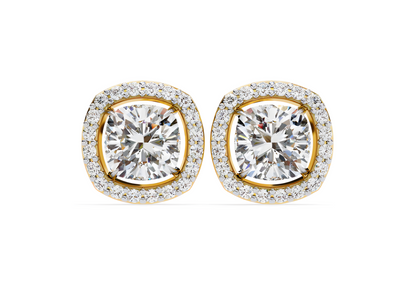 LGD Solitaire Ear Studs (1.66 cts) Round Stone DCER-16
