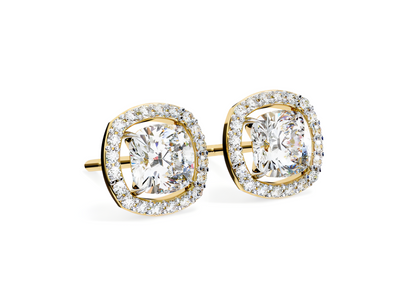 LGD Solitaire Ear Studs (1.66 cts) Round Stone DCER-16