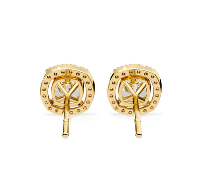 LGD Solitaire Ear Studs (1.66 cts) Round Stone DCER-16