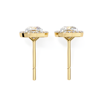 LGD Solitaire Ear Studs (1.66 cts) Round Stone DCER-16