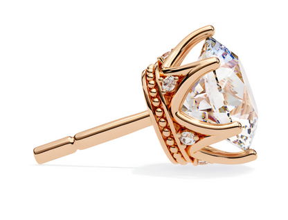 LGD Solitaire Ear Studs (2.54 cts) Round Stone DCER-12