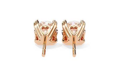 LGD Solitaire Ear Studs (3.00 cts) Round Stone DCER-24