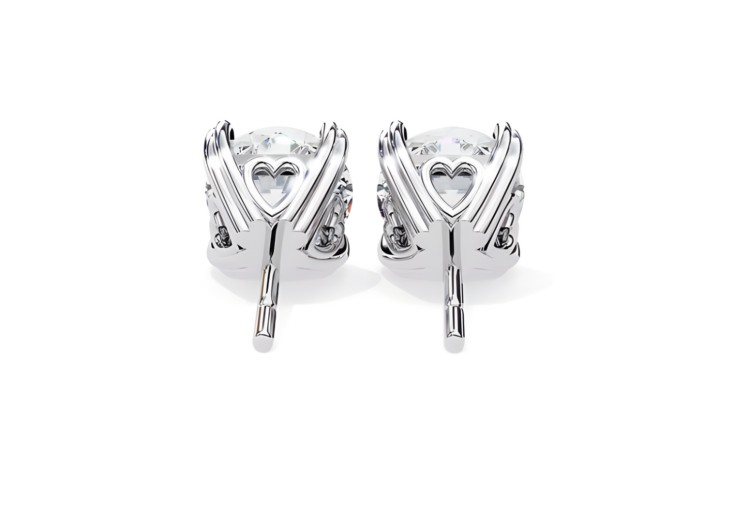 LGD Solitaire Ear Studs (3.00 cts) Round Stone DCER-24
