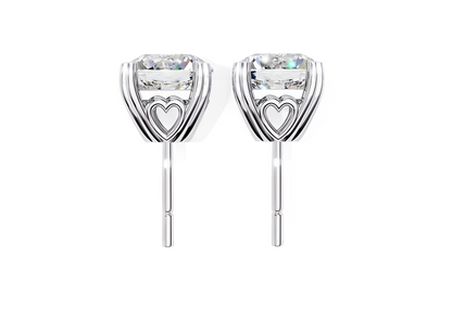 LGD Solitaire Ear Studs (3.00 cts) Round Stone DCER-24