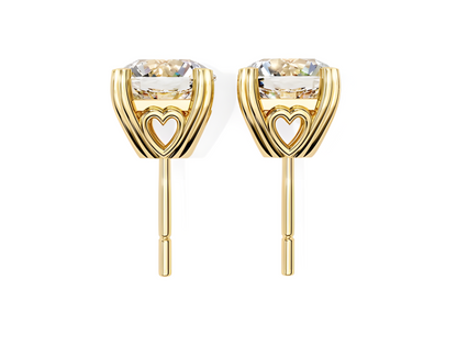 LGD Solitaire Ear Studs (3.00 cts) Round Stone DCER-24