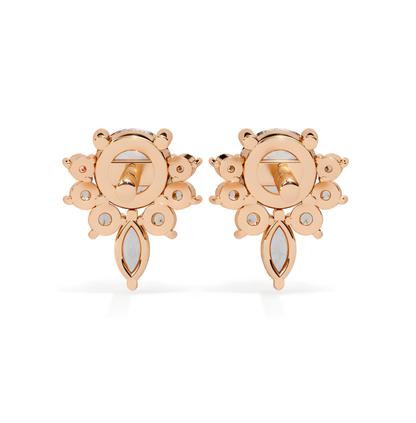 LGD Solitaire Ear Studs (0.70 cts) Round Stone DCER-27