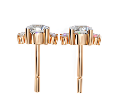 LGD Solitaire Ear Studs (0.70 cts) Round Stone DCER-27