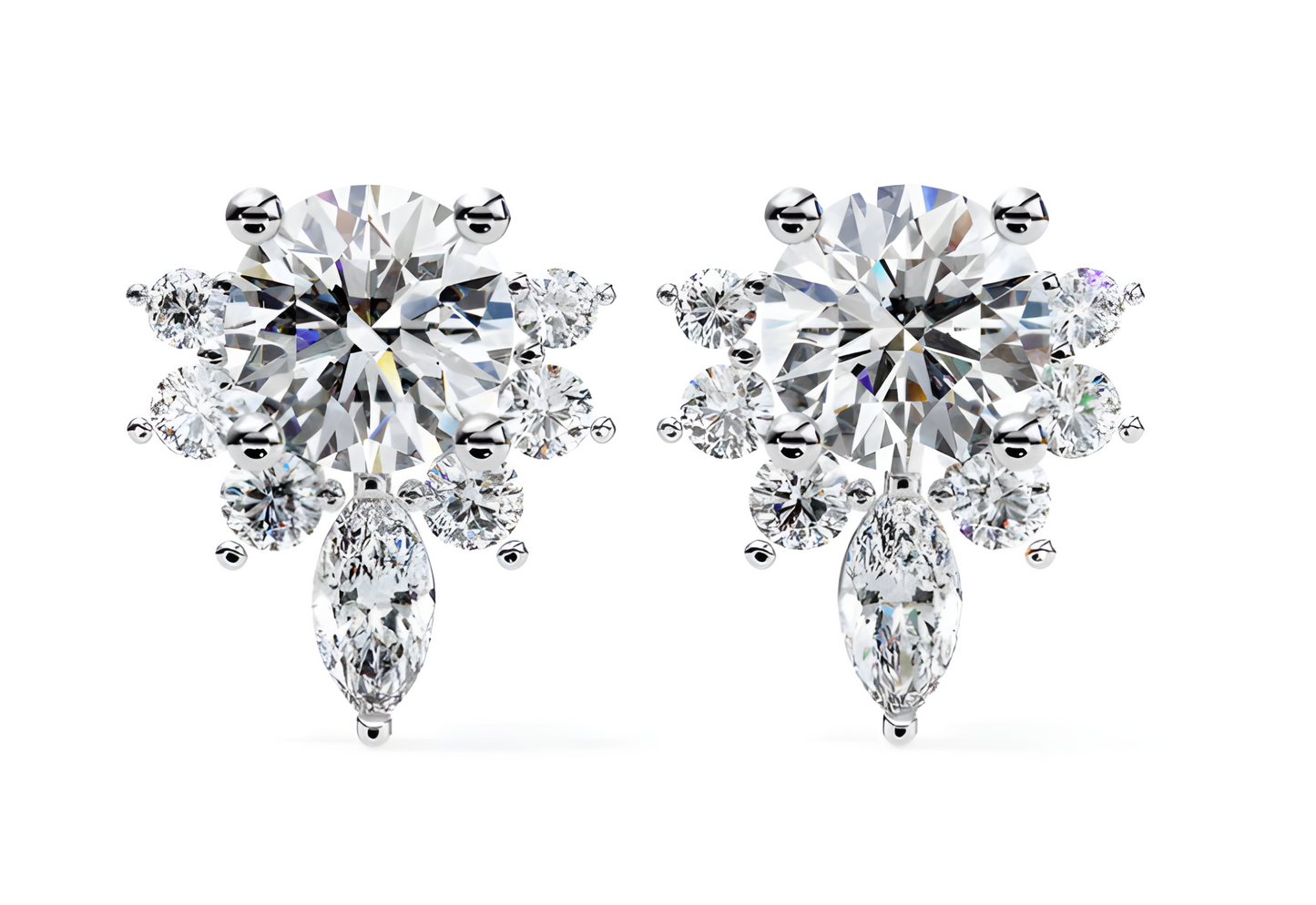 LGD Solitaire Ear Studs (0.70 cts) Round Stone DCER-27