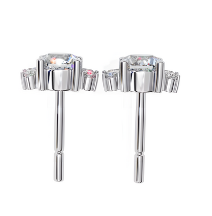 LGD Solitaire Ear Studs (0.70 cts) Round Stone DCER-27