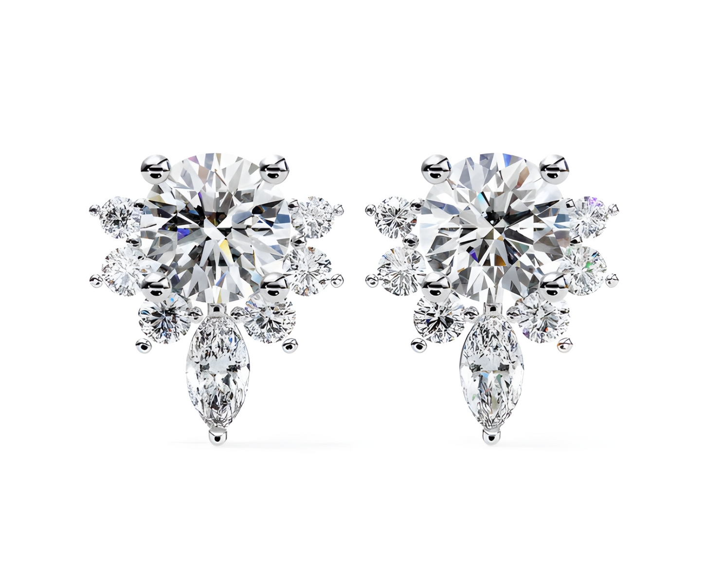 LGD Solitaire Ear Studs (0.70 cts) Round Stone DCER-27