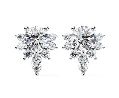 LGD Solitaire Ear Studs (0.70 cts) Round Stone DCER-27