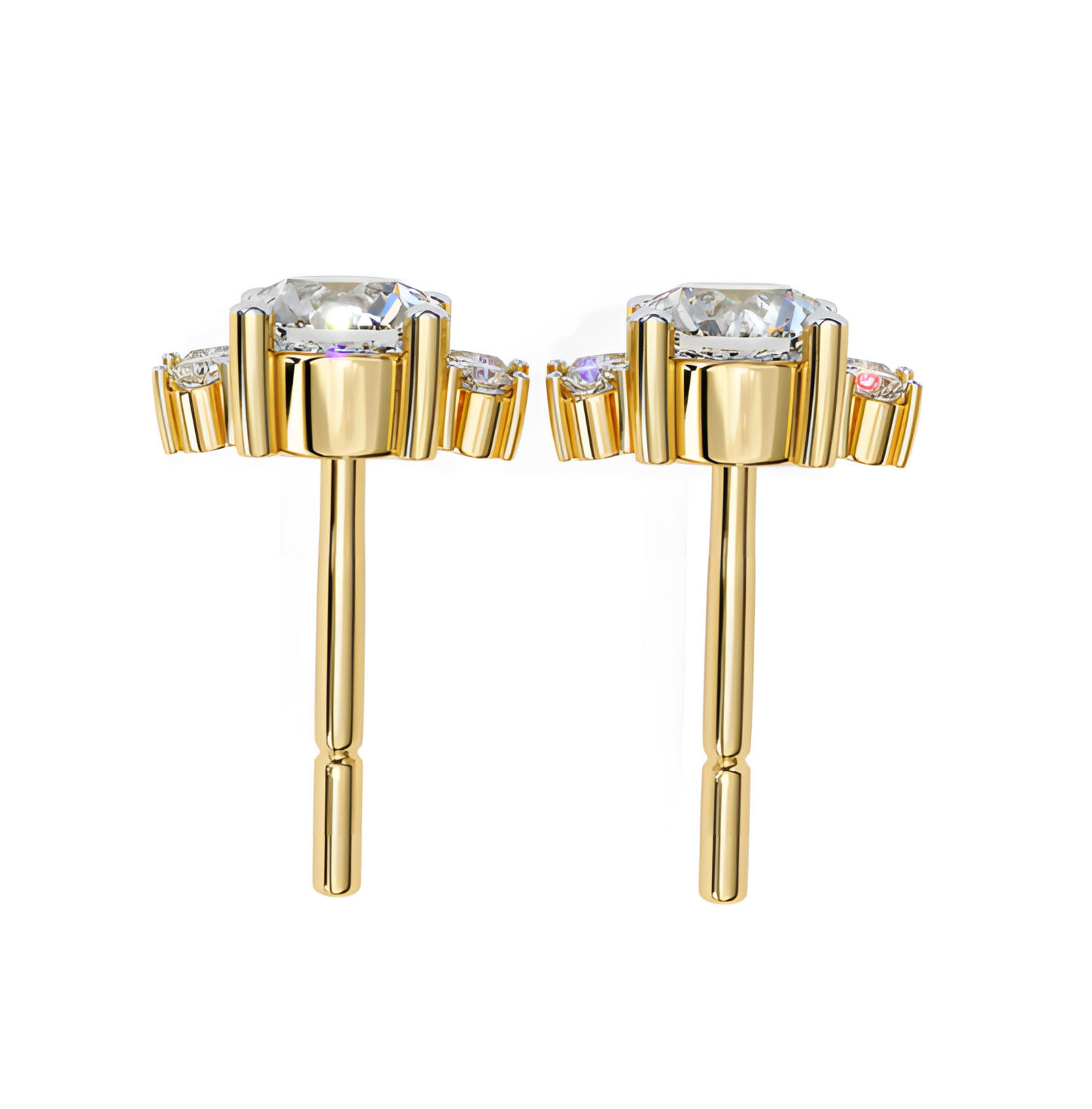 LGD Solitaire Ear Studs (0.70 cts) Round Stone DCER-27