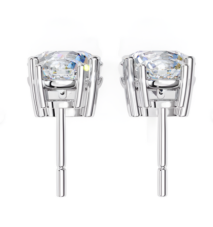 LGD Solitaire Ear Studs (2.89 cts) Round Stone DCER-13