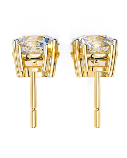 LGD Solitaire Ear Studs (2.89 cts) Round Stone DCER-13