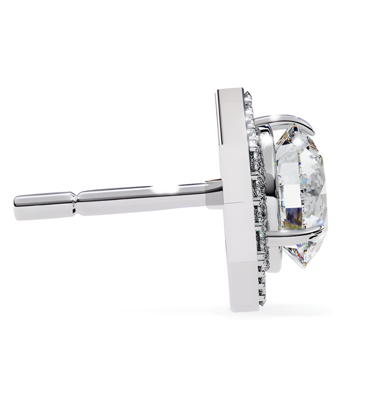 LGD Solitaire Ear Studs (2.36 cts) Hexagonal  DCER-28
