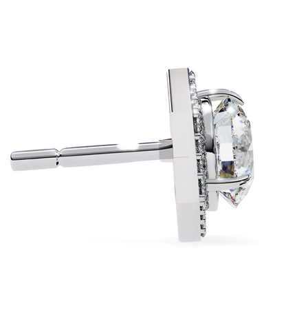 LGD Solitaire Ear Studs (2.36 cts) Hexagonal  DCER-28