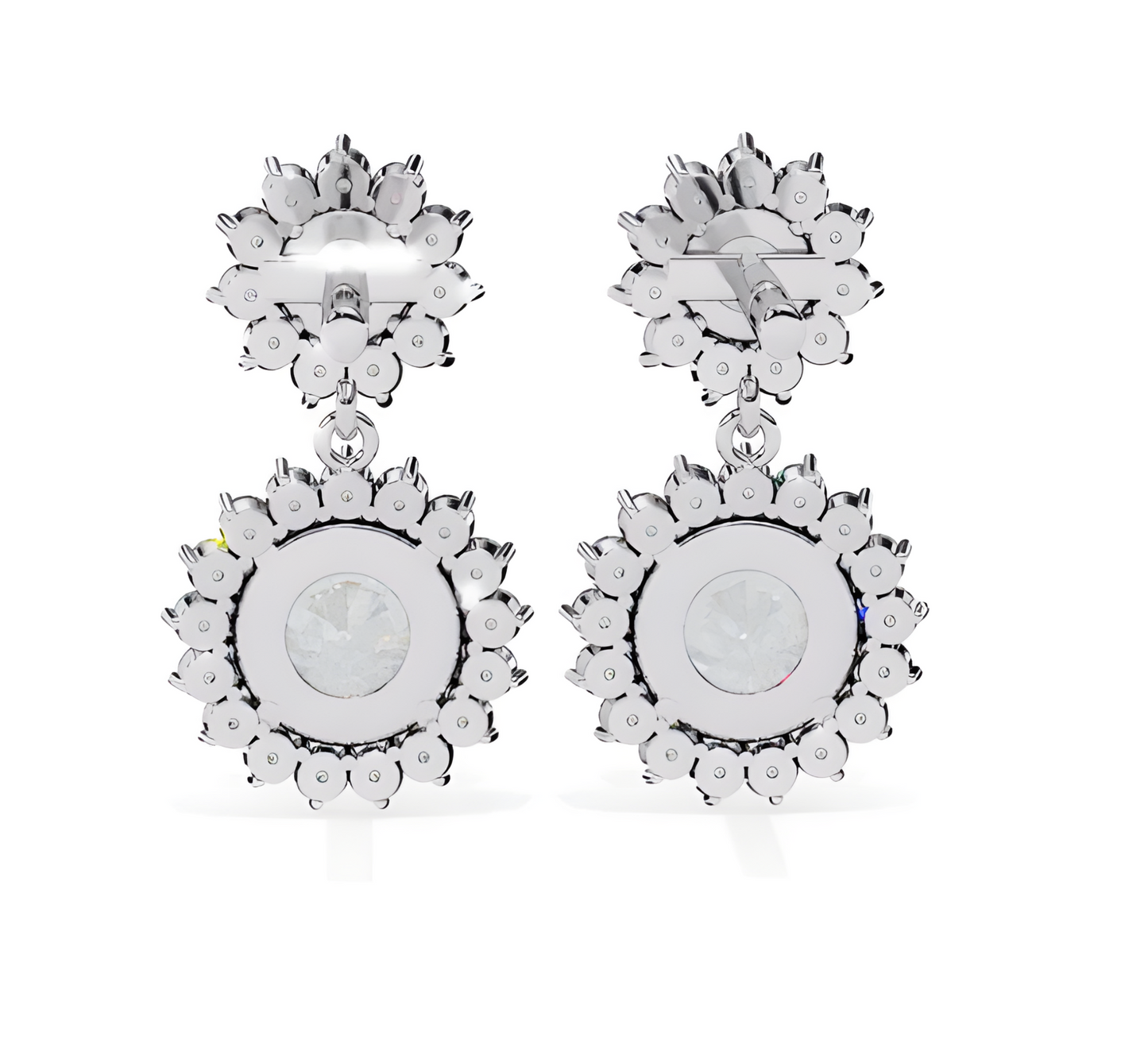 LGD Solitaire Ear Studs (1.30 cts) Round Stone DCER-29