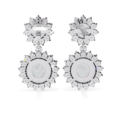 LGD Solitaire Ear Studs (1.30 cts) Round Stone DCER-29