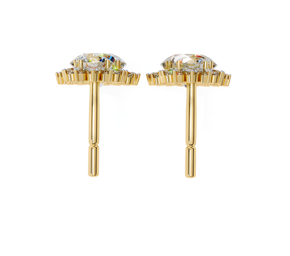 LGD Solitaire Ear Studs (1.30 cts) Round Stone DCER-29