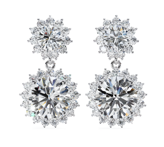 LGD Solitaire Ear Studs (1.30 cts) Round Stone DCER-29