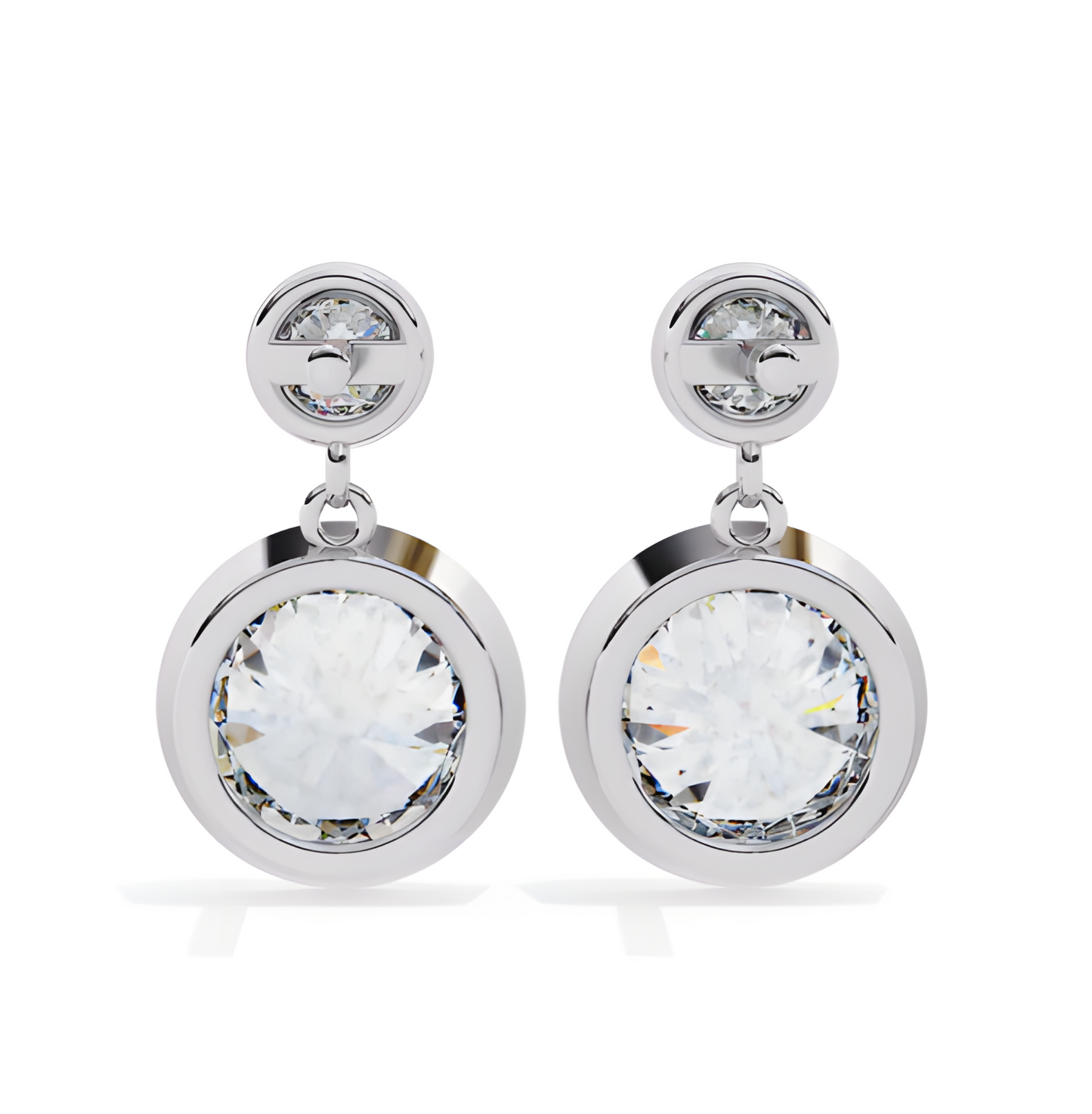 LGD Solitaire Ear Studs (1.76 cts) Round Stone DCER-30
