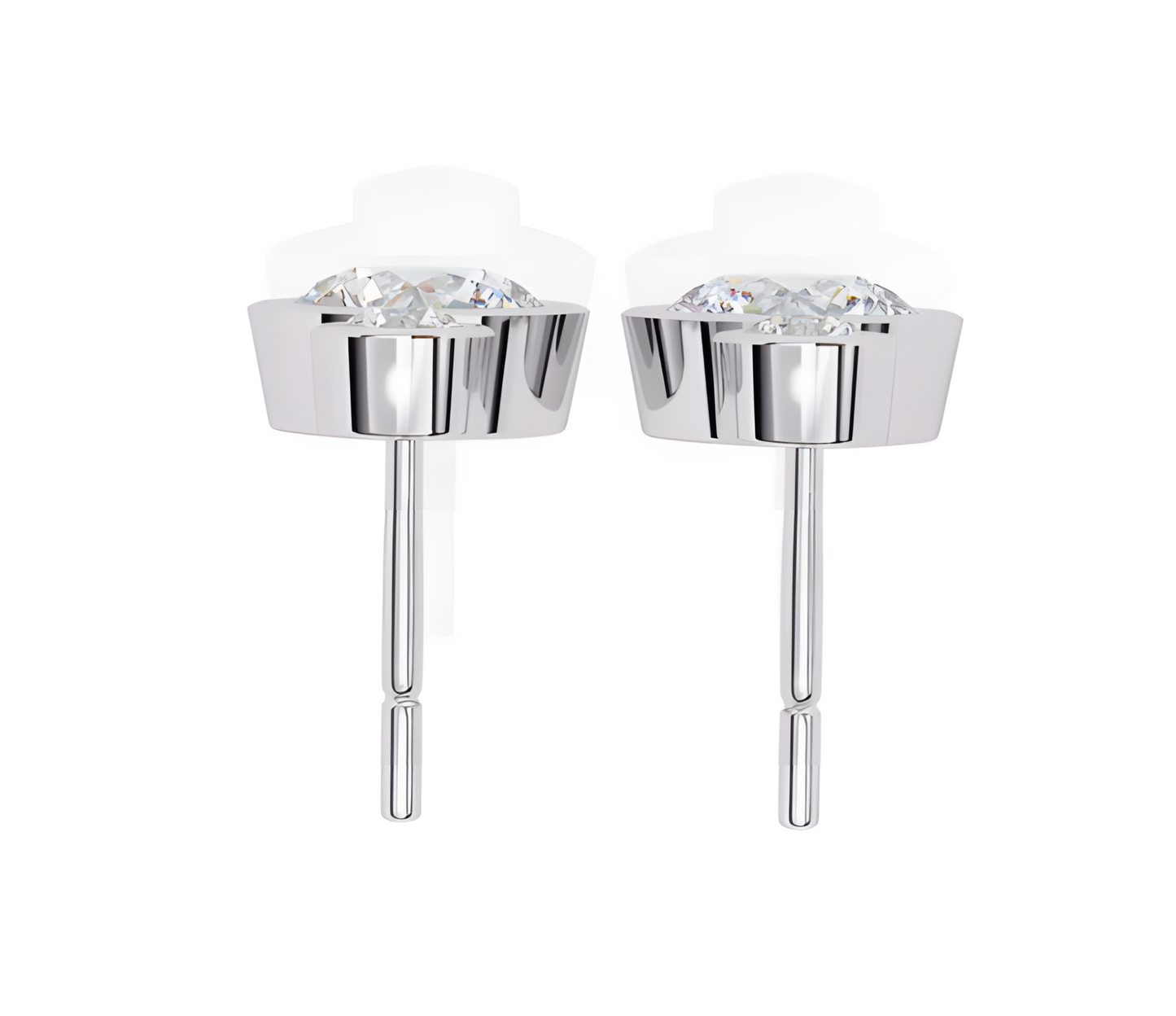 LGD Solitaire Ear Studs (1.76 cts) Round Stone DCER-30