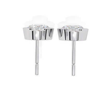 LGD Solitaire Ear Studs (1.76 cts) Round Stone DCER-30