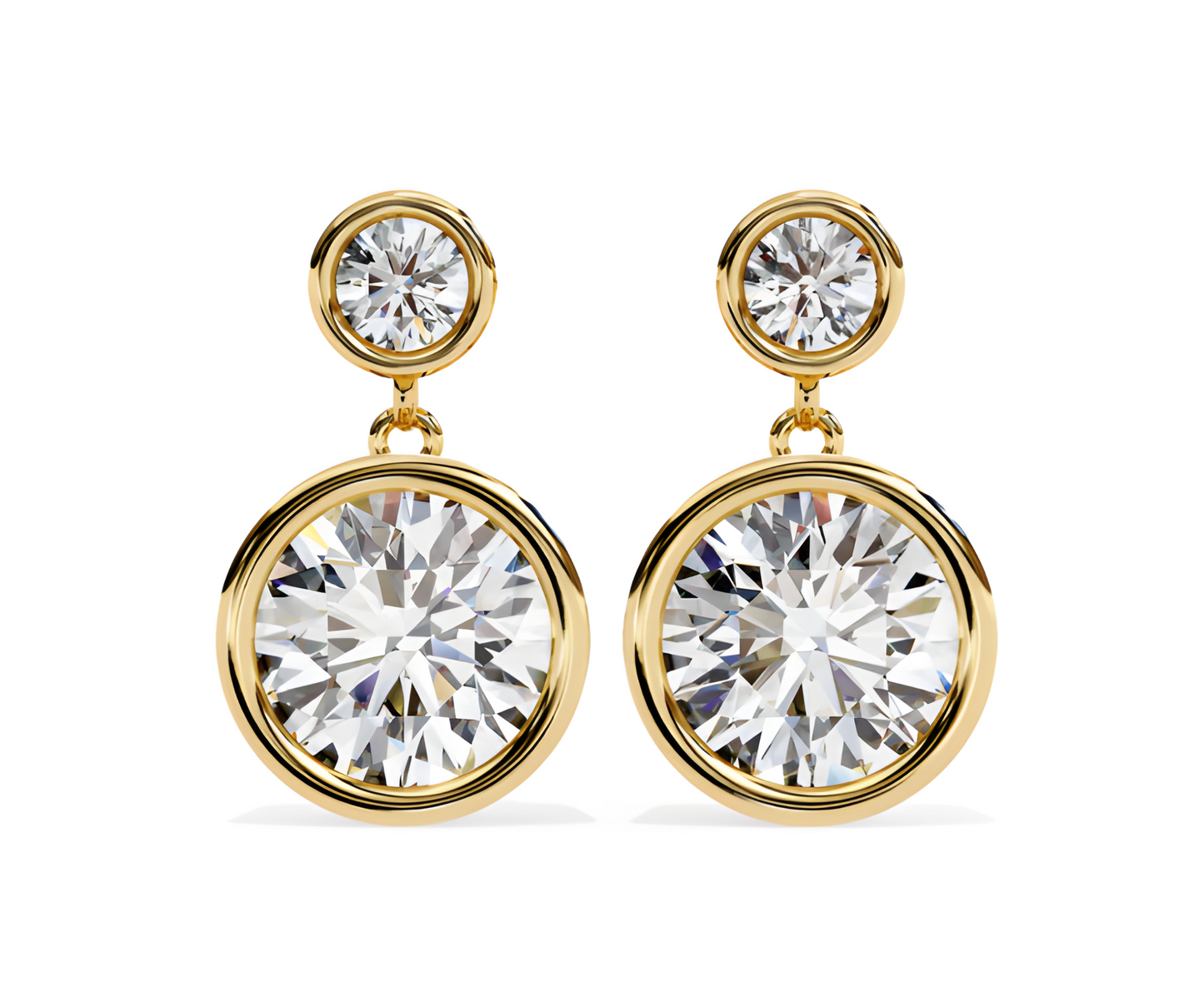 LGD Solitaire Ear Studs (1.76 cts) Round Stone DCER-30