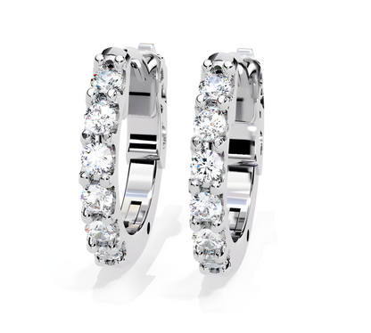 LGD Solitaire Ear Studs (0.36 cts) Round Stone DCER-31