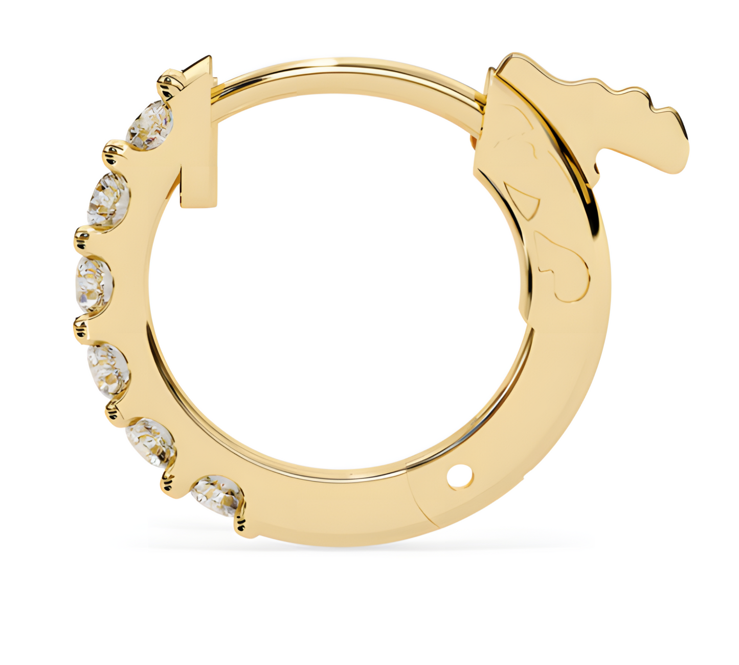 LGD Solitaire Ear Studs (0.36 cts) Round Stone DCER-31