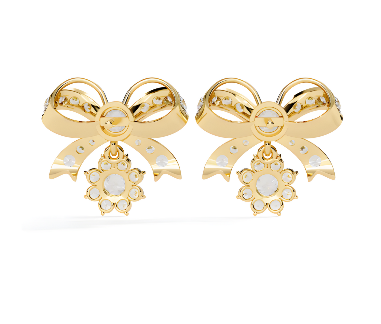 LGD Solitaire Ear Studs (2.22 cts) Round Stone DCER-32