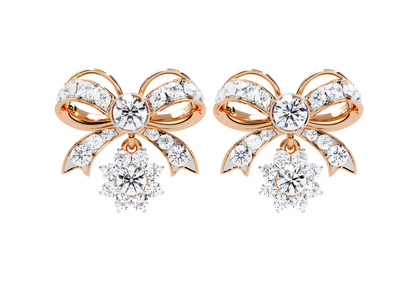 LGD Solitaire Ear Studs (2.22 cts) Round Stone DCER-32