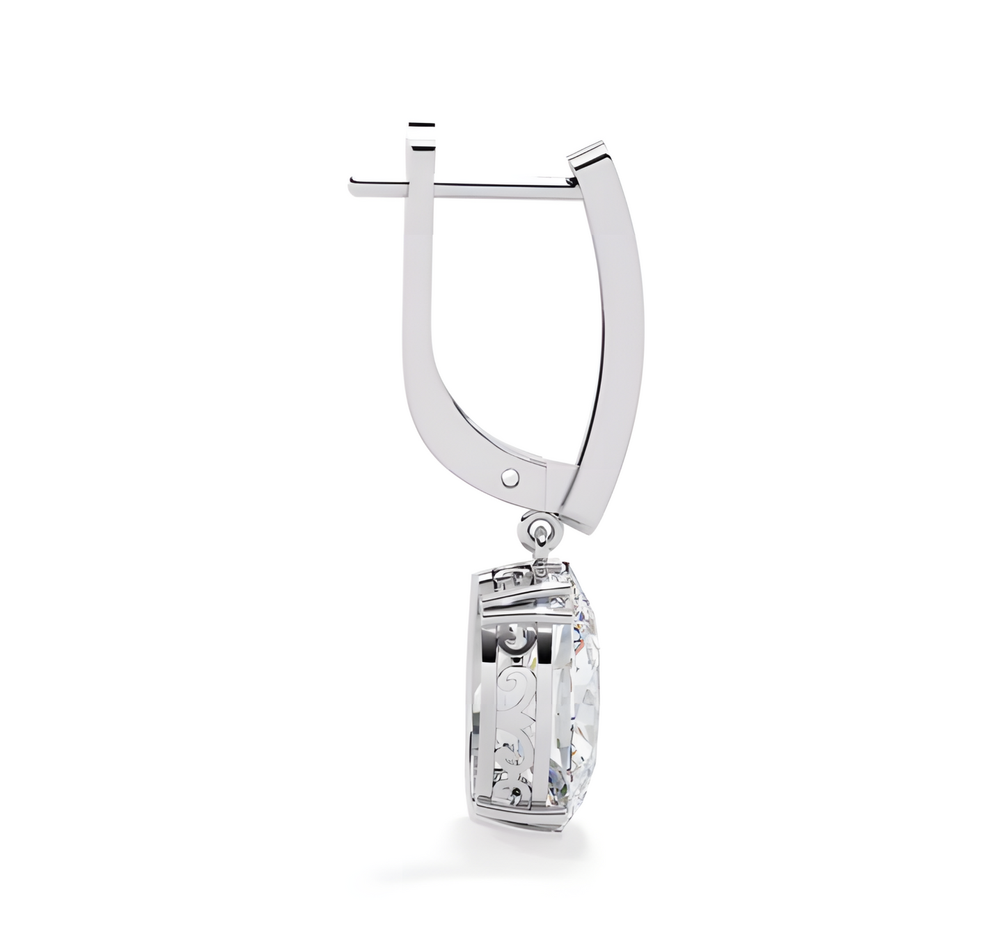 LGD Solitaire Ear Studs (1.62 cts) Oval Stone DCER-34