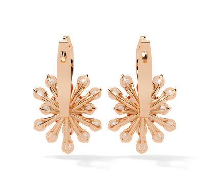 LGD Solitaire Ear Studs (1.75 cts) Round Stone DCER-35