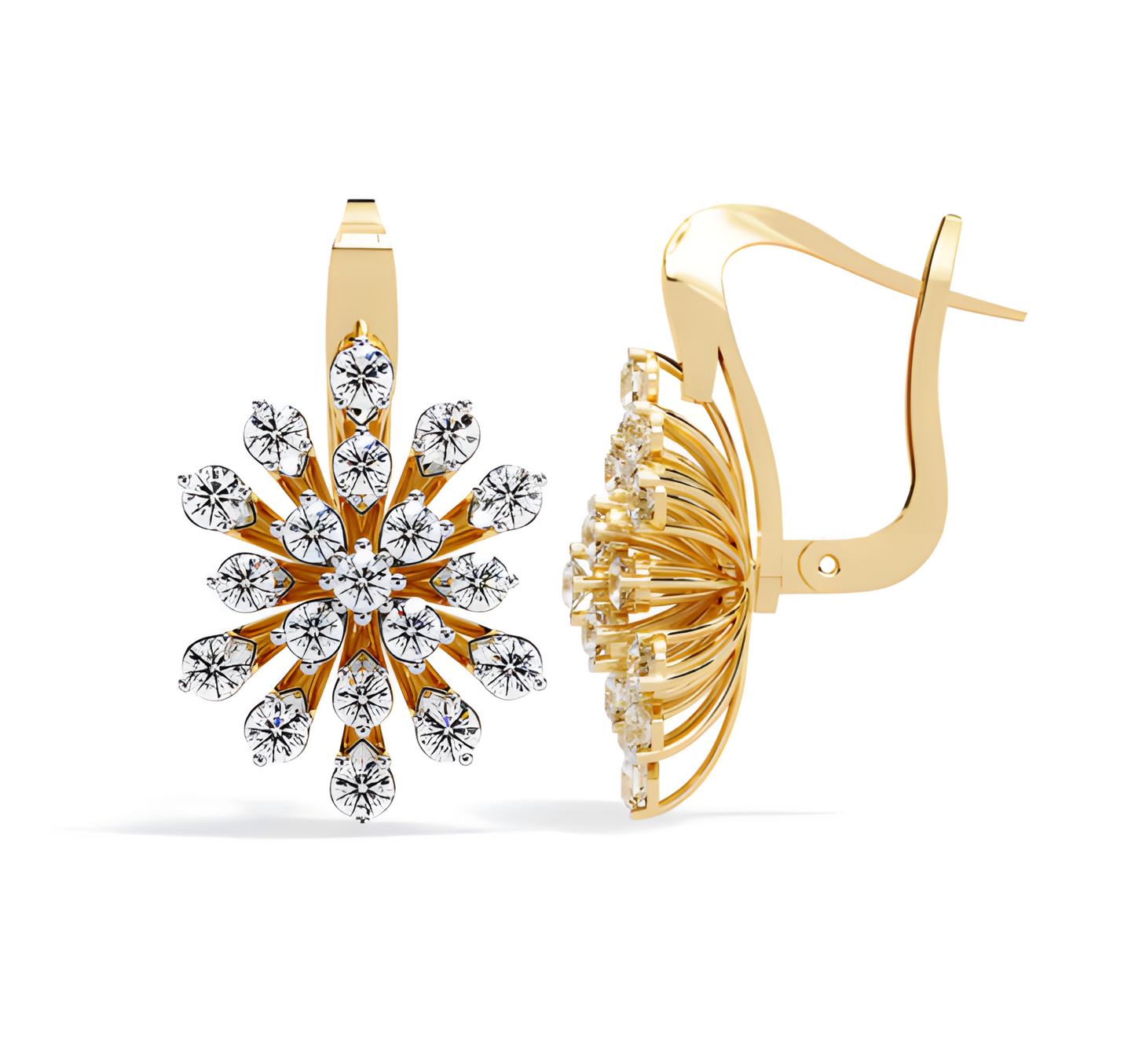 LGD Solitaire Ear Studs (1.75 cts) Round Stone DCER-35