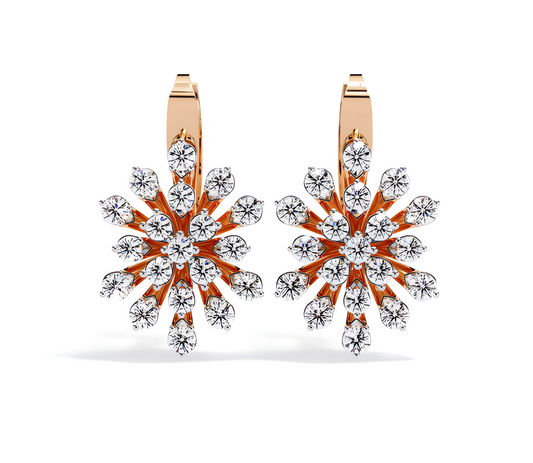 LGD Solitaire Ear Studs (1.75 cts) Round Stone DCER-35