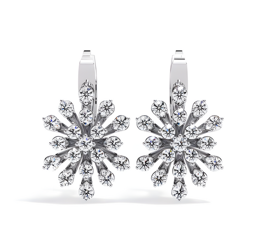LGD Solitaire Ear Studs (1.75 cts) Round Stone DCER-35