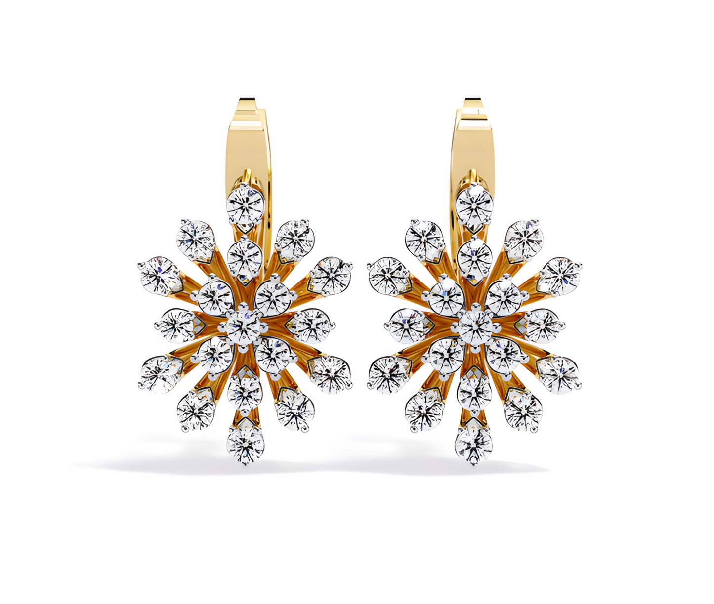 LGD Solitaire Ear Studs (1.75 cts) Round Stone DCER-35