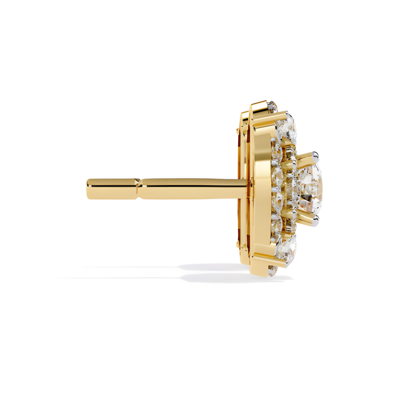 LGD Solitaire Ear Studs (2.32 cts) Round Stone DCER-36