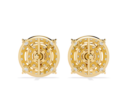 LGD Solitaire Ear Studs (2.32 cts) Round Stone DCER-36