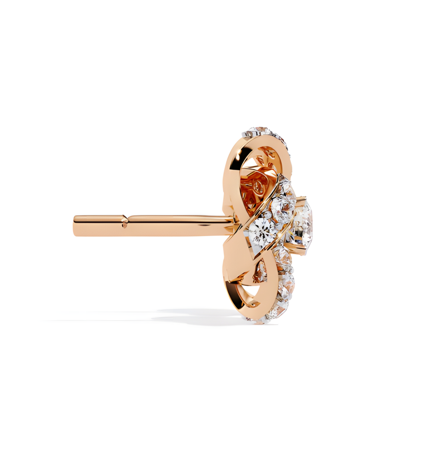 LGD Solitaire Ear Studs (0.89 cts) Round Stone DCER-37