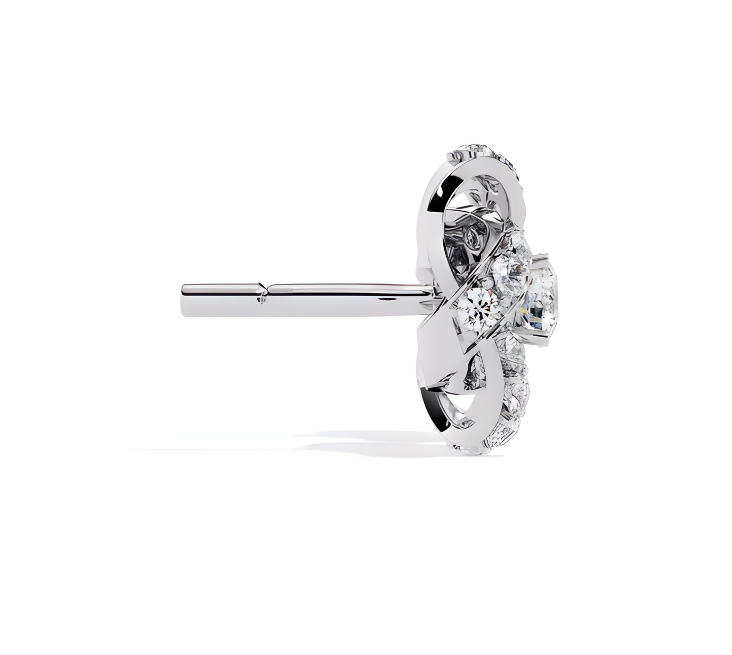 LGD Solitaire Ear Studs (0.89 cts) Round Stone DCER-37
