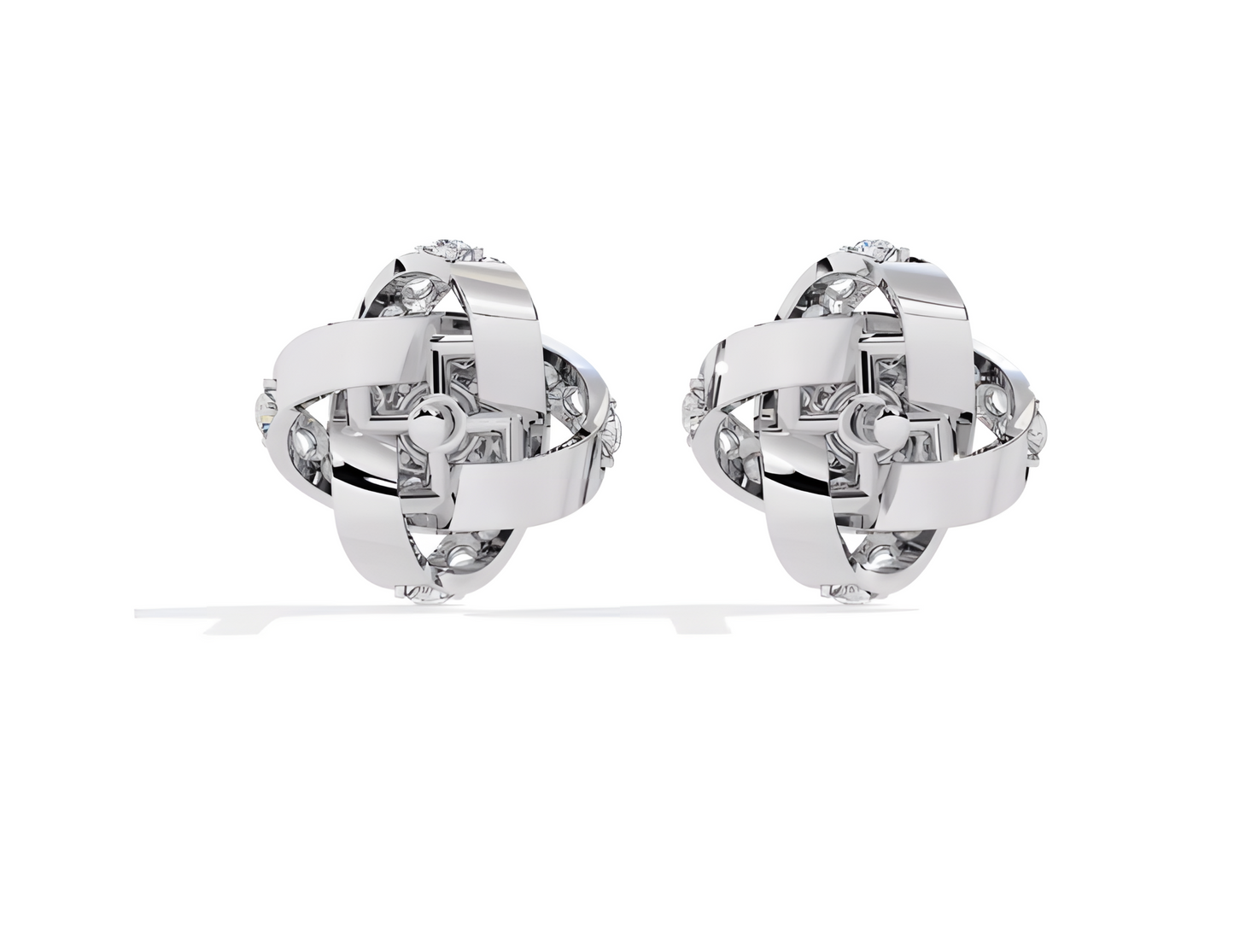 LGD Solitaire Ear Studs (0.89 cts) Round Stone DCER-37