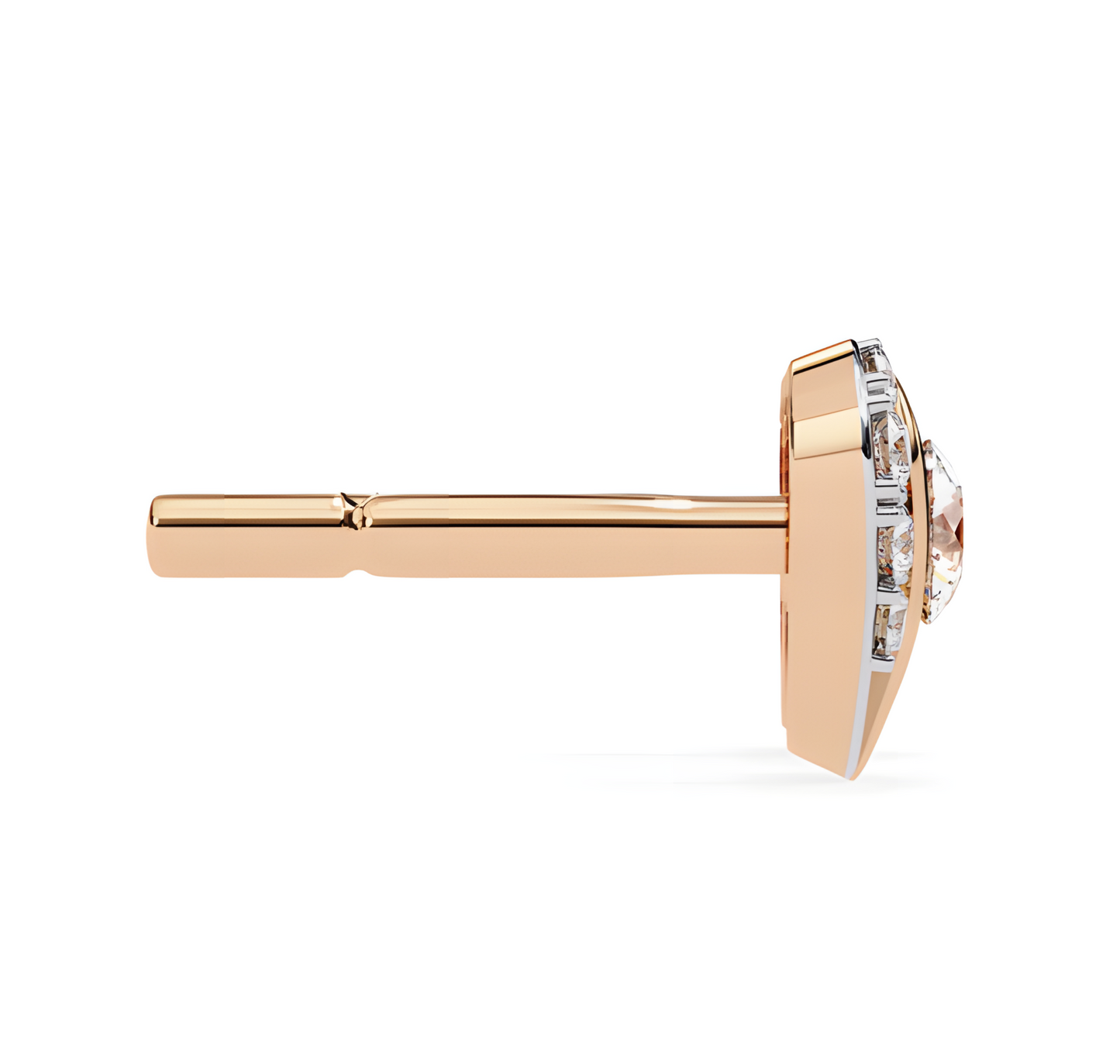 LGD Solitaire Ear Studs (1.00 cts) Round Stone DCER-38