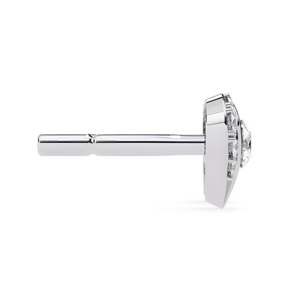 LGD Solitaire Ear Studs (1.00 cts) Round Stone DCER-38